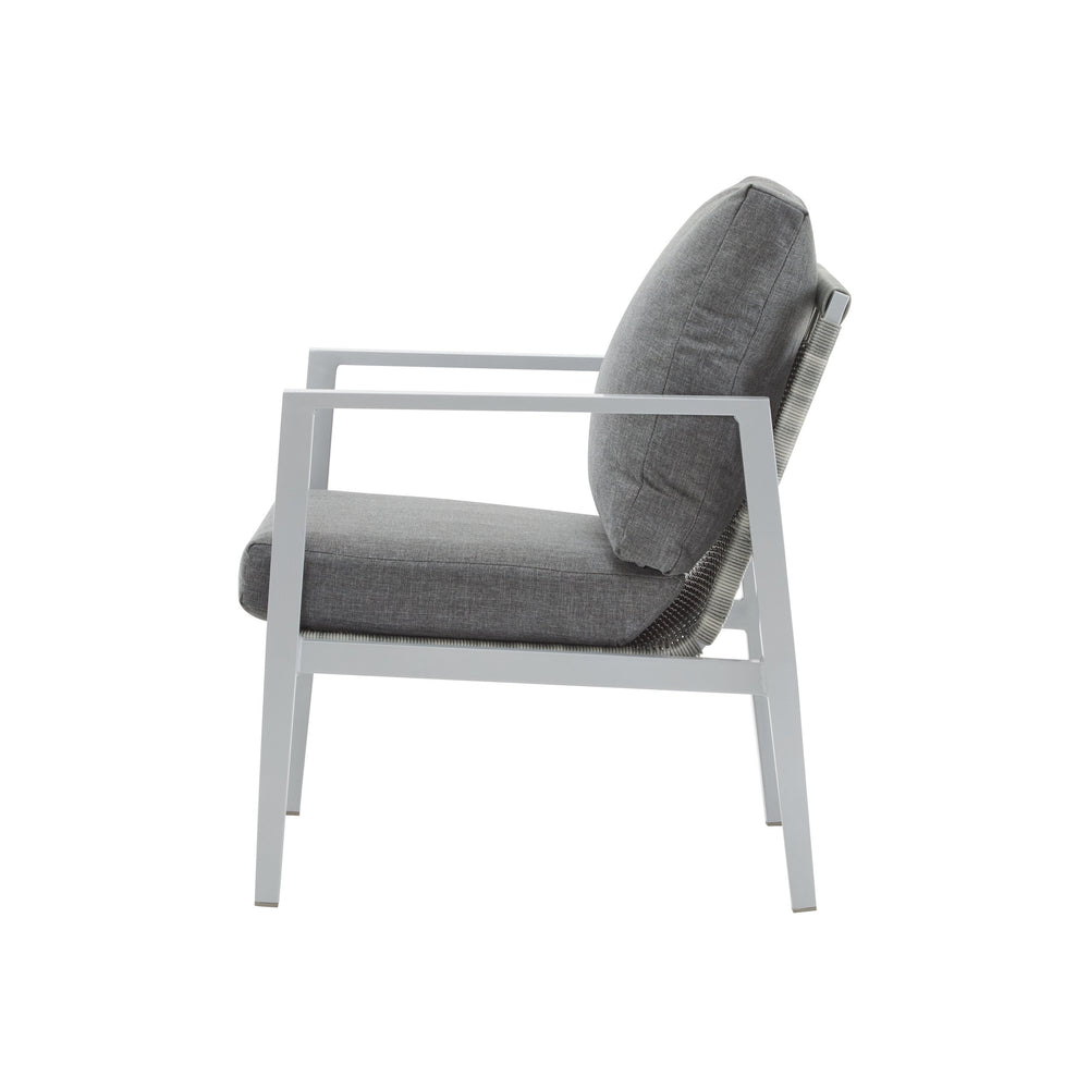 English Elm Christopher Knight Home® - [Set Of 2] Silver Aluminum Lounge Chairs With Plush Cushions & Chic Rope Accents For Modern Spaces N767P237034W_2