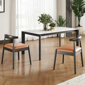 English Elm Weave Dining Chairs Set Of 2 - Handwoven Seat & Solid Oak Frame For Timeless Mid-Century Style T3623P371950-GIGA