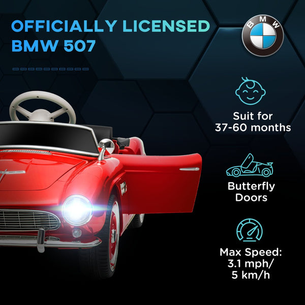 English Elm Aosom Bmw 507 Licensed Kids Ride on Car 12v with Remote Control and Suspension W2225P229306