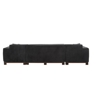 English Elm Swivel Barrel Accent Chair Chenille Tufted Round Club Seat for Living Room Lounge Black N719S002220B