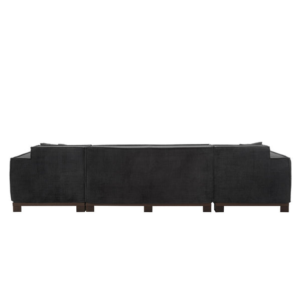 English Elm Swivel Barrel Accent Chair Chenille Tufted Round Club Seat for Living Room Lounge Black N719S002220B