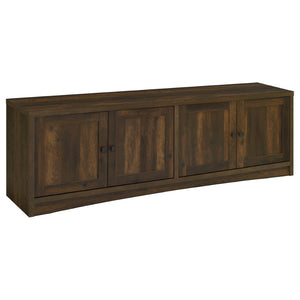English Elm Sloat Matte Black Three Piece Entertainment Center with Media Towers for Large Tvs B062S01796