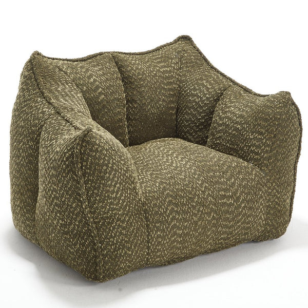 English Elm Sofa plush beanbag chair with superfiber cover and resilient foam filling for ultimate home comfort and relaxation Olive Green W1996P252266