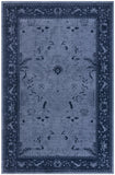 Unique Loom La Jolla Floral Machine Made Floral Rug Blue, Navy Blue 10' 6" x 16' 5"