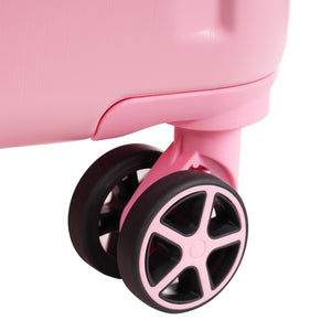 English Elm Hardshell Abs Checked Suitcase with 360 Spinner Wheels Expandable Tsa Lock 28 Inch Pink N730P296747P