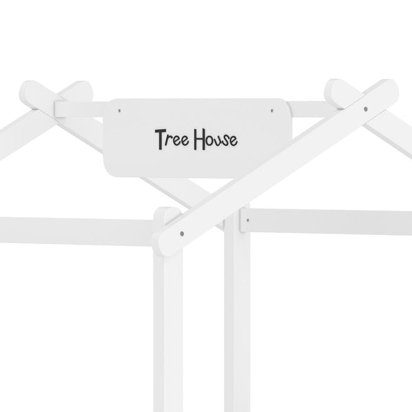 English Elm Twin Low Loft Bed Solid Pine Frame with Built-in Led Lighting and Storage Shelves Light White W1580P396330
