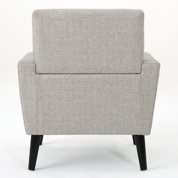 English Elm Christopher Knight Home® - CLUB Vintage-Inspired Fabric Club Chair with Nailhead Trim & Scroll Arms, Birch Legs, Contemporary Comfort Beige 31.5 L x 27.75 W x 18.5 H 60848.00BEI