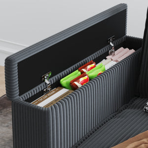 English Elm sofa L-Shaped 6-Seater Grey Fabric with Center Island, USB Charging, Cup Holders & Storage Space W680P314067