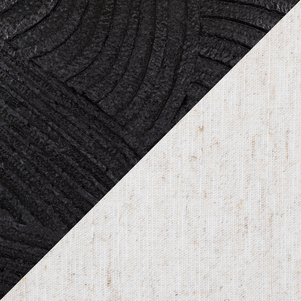 English Elm Kona 23" Contemporary Polyresin Table Lamp Set of 2 in Matte Black with Brass Accents & Linen Shade, Warm Glow B202P224001