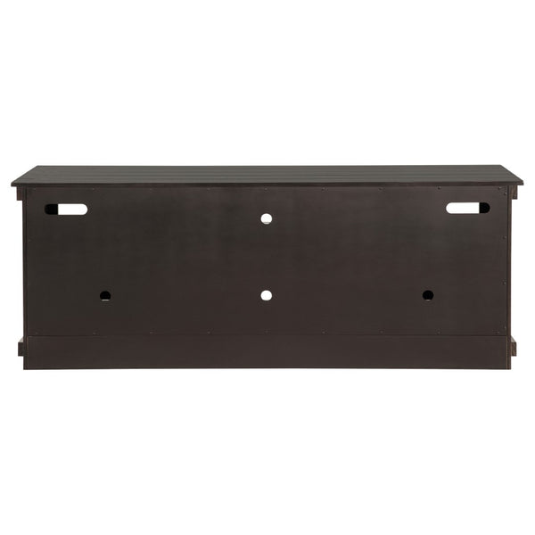 English Elm Castleton 70 Inch Farmhouse Media Console Pine Wood with Six Storage Compartments B062P451647
