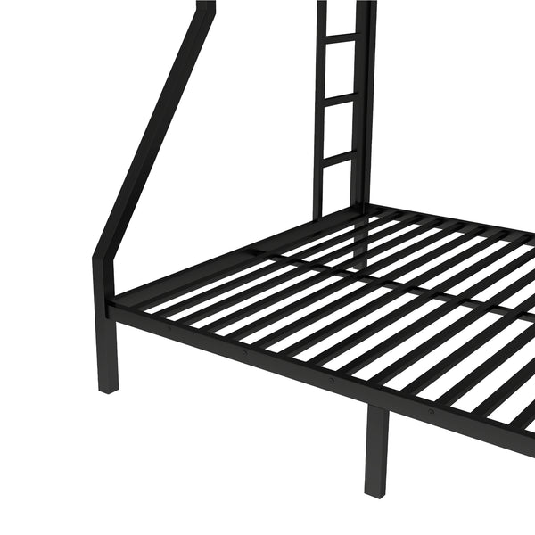 English Elm Metal Twin Xl Over Queen Bunk Bed – Space-Saving Design, Strong Steel Frame, No Box Spring Needed! W1580P336606