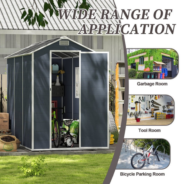 English Elm Campcraft Outdoor Resin Storage Shed with Hd Windows Uv Resistant Polypropylene Build W1598S00027