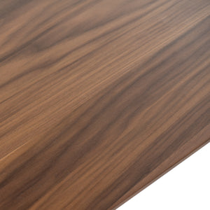 English Elm Christopher Knight Home® - 58907.00 Mid-Century Walnut Dining Table with Rubberwood Legs, Faux Wood Top, 59" W Durable Design N771P256415T