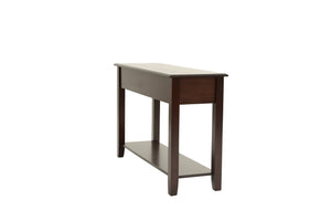 English Elm Classic Modern wooden coffee table with Ogumi veneer top, drawers & lower shelf for stylish storage Antique Black,Espresso 51 L x 21 W x 10 H B011P395607