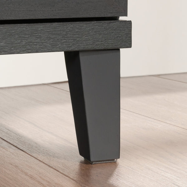 English Elm Lateral File Cabinet In Sleek Black - Secure Storage With Lockable Drawers & Smooth Full-Extension Slides B356P402776