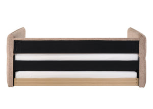 English Elm Luxurious Modern Daybed with Pull-Out Trundle, Button Tufted Upholstery and Nailhead Trim Comfort Elegance Mauve 41.75 L x 41.63 W x 6.38 H B011S01714