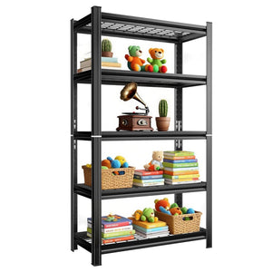 English Elm 5-layer Powder-coated Steel Shelving Unit Heavy Duty Garage Storage 2000 Lb Capacity W1831P340330