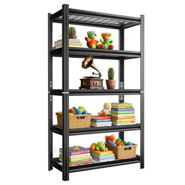 English Elm 5-layer Powder-coated Steel Shelving Unit Heavy Duty Garage Storage 2000 Lb Capacity W1831P340330