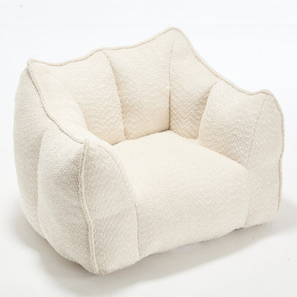 English Elm Sofa plush beanbag chair with superfiber cover and resilient foam filling for ultimate home comfort and relaxation Beige W1996P252264