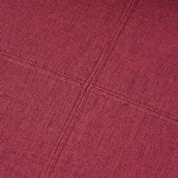 English Elm Christopher Knight Home® - PERTICA KD Dining Chair Set of 2 Upholstered Armless T-Stitch Fabric Chairs Minimalist Comfort Design Red 38541.00DRED