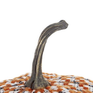 English Elm Set Of 2 Fabric Pumpkins - Cozy Orange Autumn Decor For Thanksgiving, Fall Festivals & Home Styling W2078P246704-GIGA