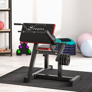 English Elm Soozier Plate Loaded Preacher Curl Bench with Adjustable Seat for Home Gym Training W2225P229140