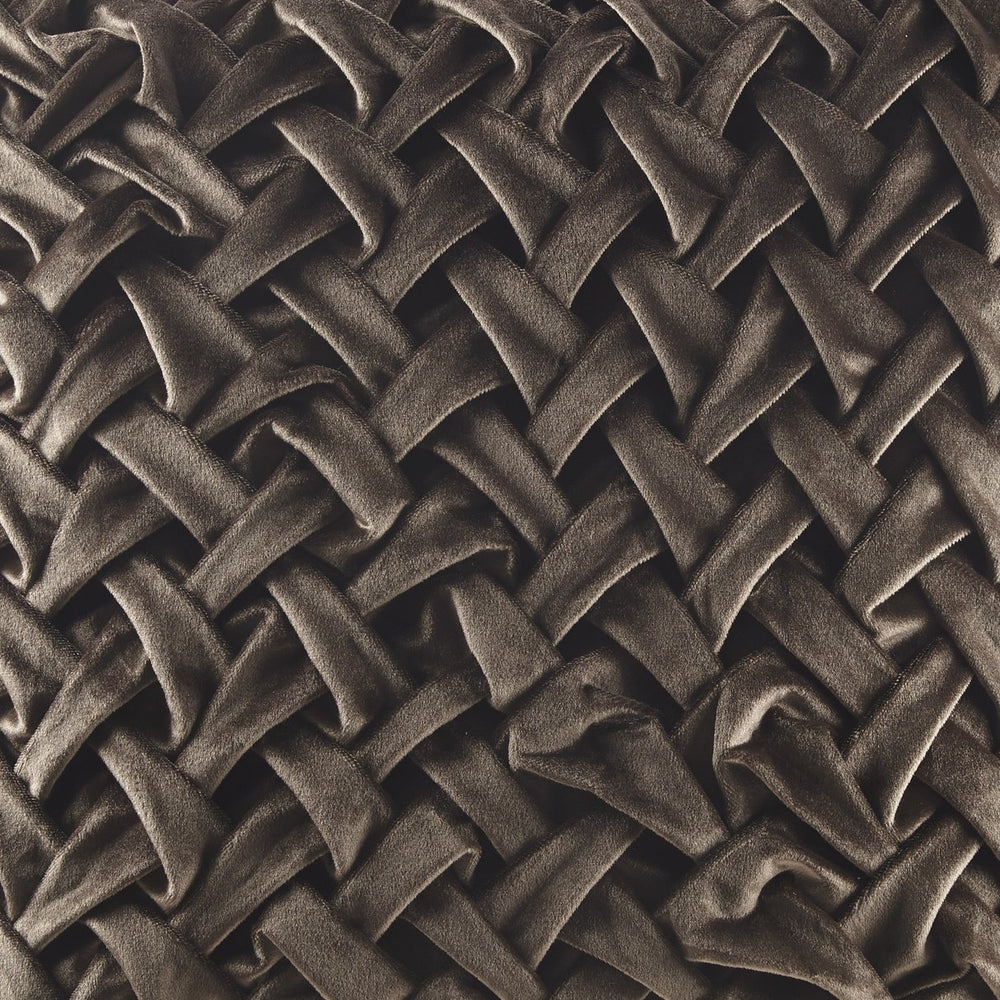 JLA Home Croscill Classics - Square Ruched Velvet Decor Pillow with Removable Goose Feather Insert for Luxe Texture & Comfort CCL30-0038