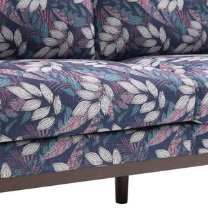 English Elm Modern Chenille Loveseat with Pocket Spring Cushions and Rubberwood Legs for Living Room Blue N763P347228C