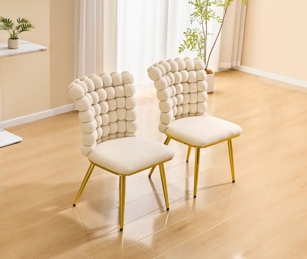 English Elm Luxury Velvet Bubble Tufted Swivel Chair Gold Frame Glam Accent Seat W3875P457865
