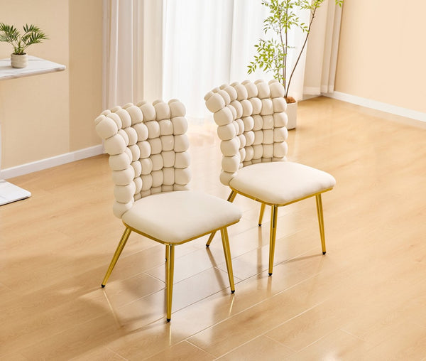 English Elm Luxury Velvet Bubble Tufted Swivel Chair Gold Frame Glam Accent Seat W3875P457865