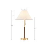 Bromley Mid-Century Two Tone Pull-chain Table Lamp