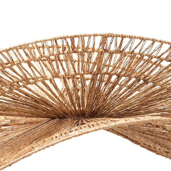 English Elm Woven Jute Pendant Shade Handcrafted Bohemian Ceiling Accent for Warm Ambient Glow B2750P467863