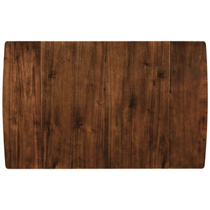 English Elm TOPMAX 3-Piece Wood Drop Leaf Breakfast Nook Dining Table Set with 2 X-back Chairs for Small Spaces, Sturdy Craftsmanship Brown SP000164AAD