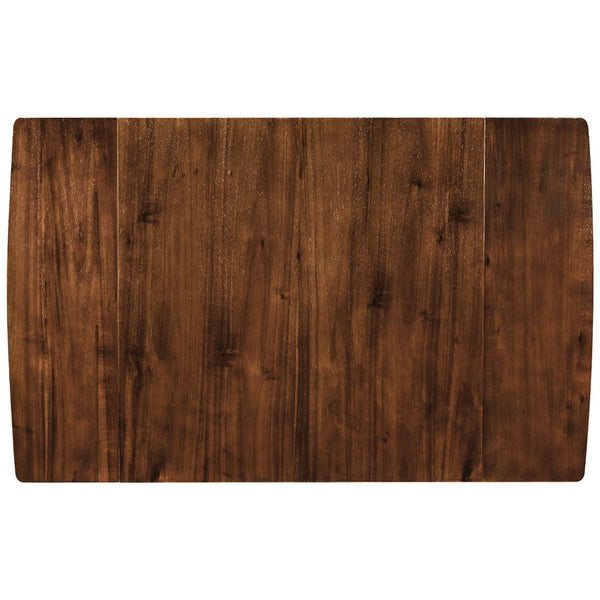 English Elm TOPMAX 3-Piece Wood Drop Leaf Breakfast Nook Dining Table Set with 2 X-back Chairs for Small Spaces, Sturdy Craftsmanship Brown SP000164AAD