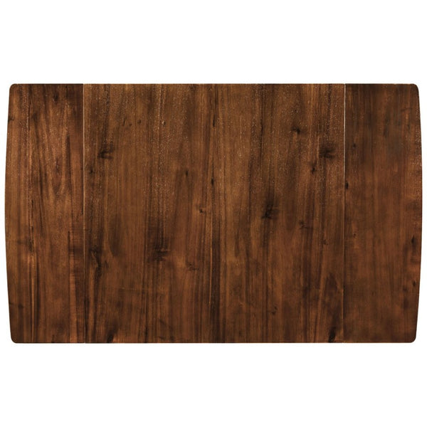 English Elm Topmax Drop Leaf Wood Breakfast Nook Table Set with X Back Chairs for Two Walnut N717S000164D