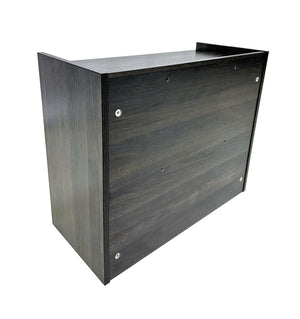 English Elm Robin Nightstand Dark Gray – Space-Saving Modern Wood Bedside Table with Smooth-Glide Drawer & Raised Edges for Secure Lamps, Phones, Essentials B040P385096