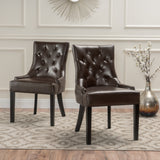 Christopher Knight Home® Hayden Tufted Leather Dining Chairs Set of 2 - Various Options, Comfortable Design