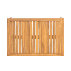 English Elm 2 Piece Outdoor Acacia Wood Loveseat and Coffee Table Set with Textilene Weave Cushions Brown,Teak+ Beige N768P368824T