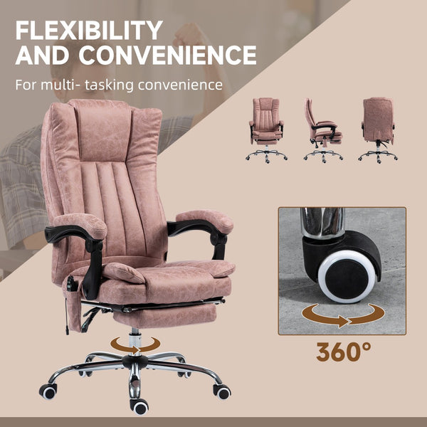 English Elm Office Chair Retro Low Back Microfiber Seating with Tilt and Pneumatic Height Adjust T3971P407994