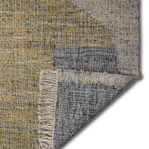English Elm Marlatt 6 x 9 Area Rug - Handwoven Jute Blend, Natural Gold Kilim Pattern, Durable Low-Profile Design B136P188394