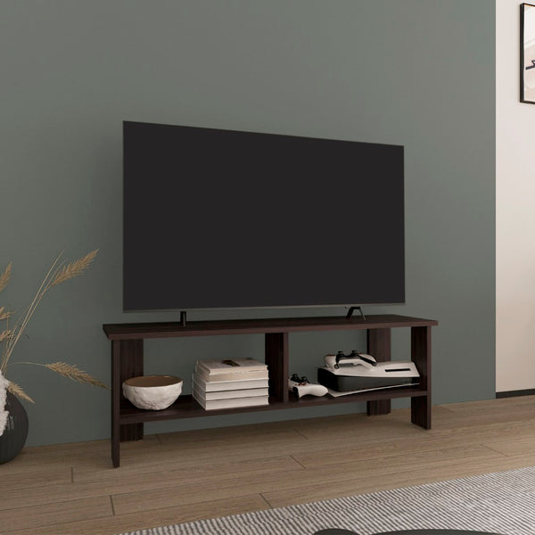 English Elm Tv Stand In Dark Oak - Sleek Design With 2 Shelves For Media Storage, Easy Assembly & Eco-Friendly B097P296803-GIGA