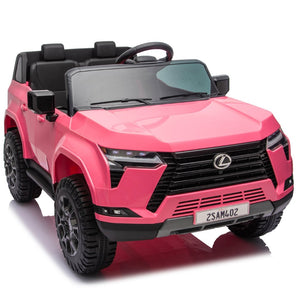 English Elm Lexus Gx550 Two Seat Kids Ride on with 24v Power Remote Control and Suspension Pink W1578P416225