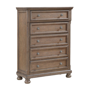 English Elm Transitional 7-Drawer Dresser with Felt Jewelry Tray, Dovetail Drawers & Pewter Knobs, Fully Assembled Antique brown 42 L x 21 W x 55.5 H B011P374533