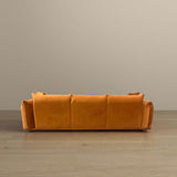 English Elm Ashcroft Furniture - Arlo Burnt Orange Velvet Sofa