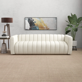 English Elm Ashcroft Furniture - Elrosa Channel Tufted Beige Boucle Sofa