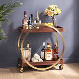 Arenas Bar Cart Brown 109779 Zuo Modern