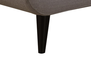 English Elm Two-Seater Quilted Sofa in Gray, High-Density Foam Comfort, Solid Wood Legs & 2 Throw Pillows, Durable Upholstery B347P404621