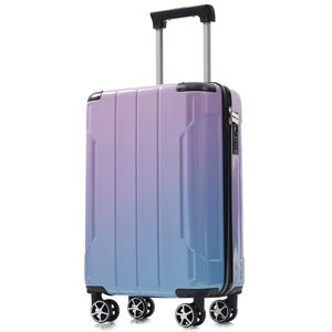 English Elm Luggage 3 Piece Polycarbonate Hardshell Set with Tsa Lock and Spinner Wheels for Travel N730P298383M