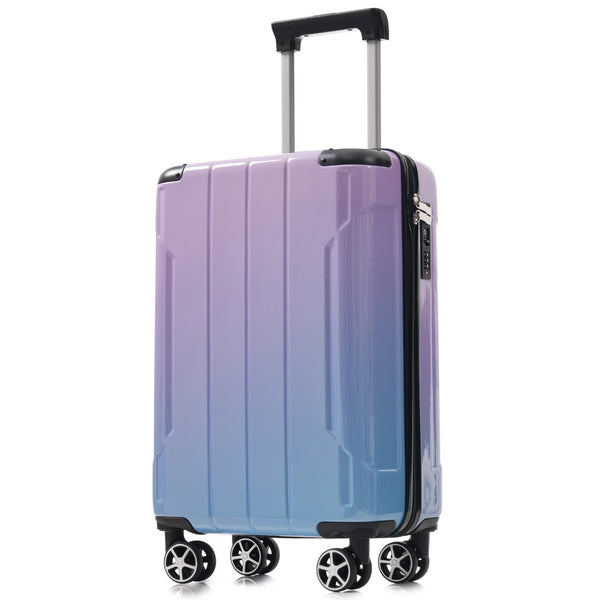 English Elm Luggage 3 Piece Polycarbonate Hardshell Set with Tsa Lock and Spinner Wheels for Travel N730P298383M