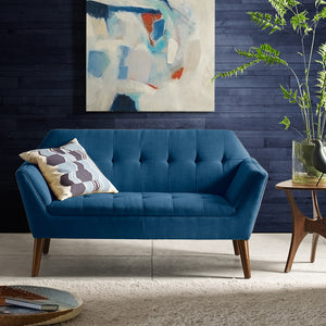 INK+IVY Newport  Loveseat IIF18-0016 Blue